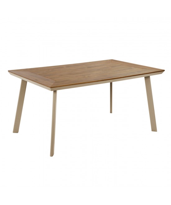 ΤΡΑΠΕΖΙ ΑΛΟΥΜΙΝΙΟΥ ΜΕ POLYWOOD TABER HM5132.04 ΚΑΠΟΥΤΣΙΝΟ 160x92x72Υεκ