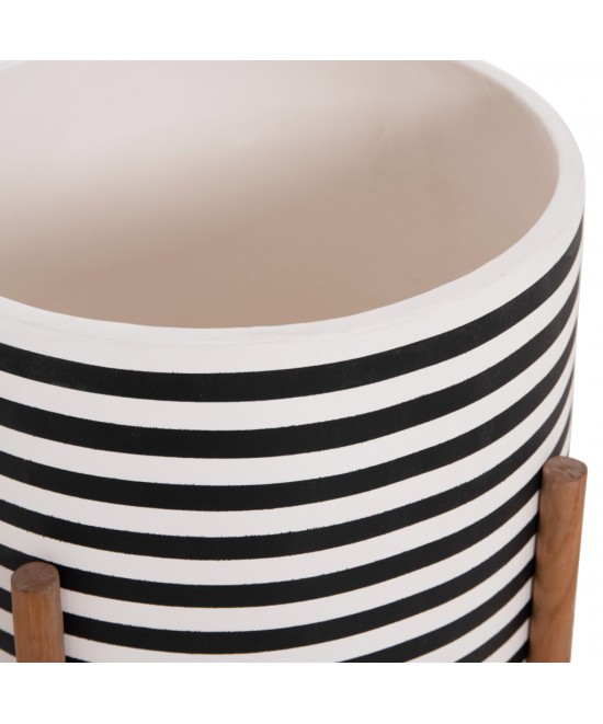 ΓΛΑΣΤΡΑ-ΚΑΣΠΟ ΕΣΩΤ.ΧΩΡΟΥ RENTIL HM4683L FIBER CEMENT ΛΕΥΚΟ/ΜΑΥΡΟ--ΒΑΣΗ TEAK Φ35x45Υεκ