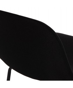 ΣΚΑΜΠΟ ΜΠΑΡ VINCENT HM9298.24 ΜΕΣΑΙΟΥ ΥΨΟΥΣ-ΜΑΥΡΟ ΥΦΑΣΜΑ-ΜΕΤΑΛΛΙΚΑ ΠΟΔΙΑ 43x50x92,5Υεκ