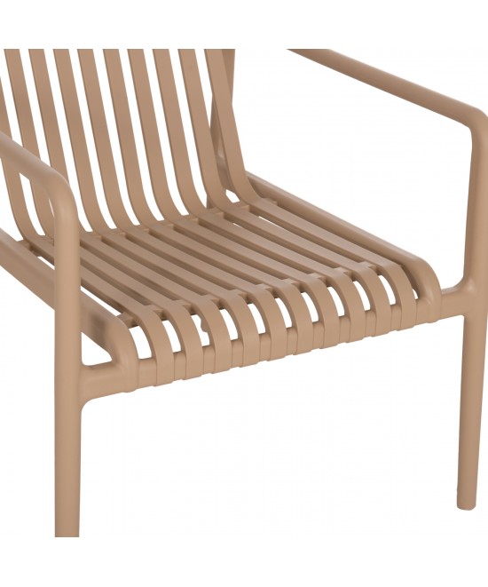 ΠΟΛΥΘΡΟΝΑ LOUNGE ΕΞΩΤ.ΧΩΡΟΥ MALEN HM6626.04 ΚΑΠΟΥΤΣΙΝΟ ΠΟΛΥΠΡΟΠΥΛΕΝΙΟ 67x75x75Υεκ
