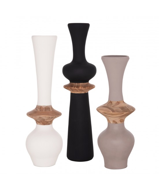 ΣΕΤ 3ΤΜΧ ΔΙΑΚΟΣΜΗΤΙΚΑ ΒΑΖΑ ΔΑΠΕΔΟΥ NEBULA HM21139.01 FIBER CEMENT-ΞΥΛΟ ΤΕΑΚ