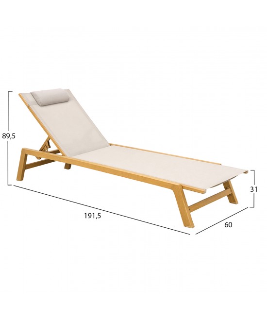 ΞΑΠΛΩΣΤΡΑ ΑΛΟΥΜΙΝΙΟΥ ΜΕ ΜΑΞΙΛΑΡΙ RABIA HM5982.05 HEAT TRANSFER & ΛΕΥΚΟ 188x60x30Υ
