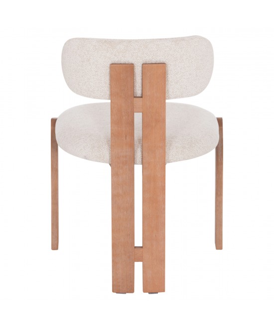 ΚΑΡΕΚΛΑ ΤΡΑΠΕΖΑΡΙΑΣ KARVO HM18252.01 ΜΠΕΖ ΥΦΑΣΜΑ--ΞΥΛΟ ΟΞΙΑΣ 57x50x79Υεκ