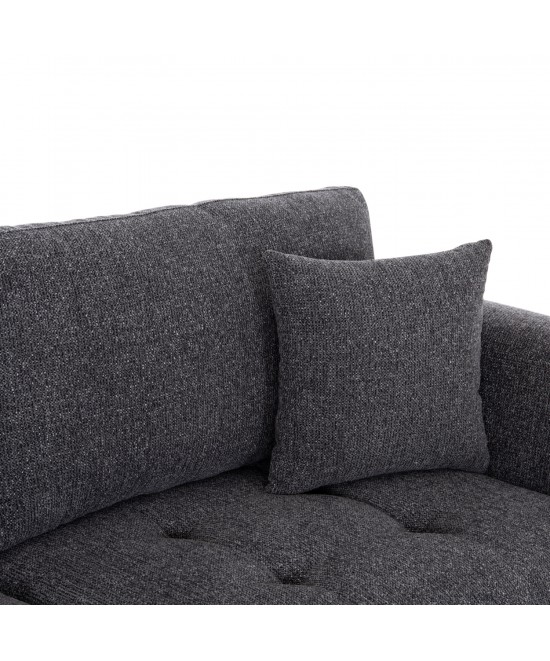 ΚΑΝΑΠΕΣ 3-ΘΕΣΙΟΣ STRUCTO HM3329.01 ΓΚΡΙ ΥΦΑΣΜΑ 227x94x88Υεκ.