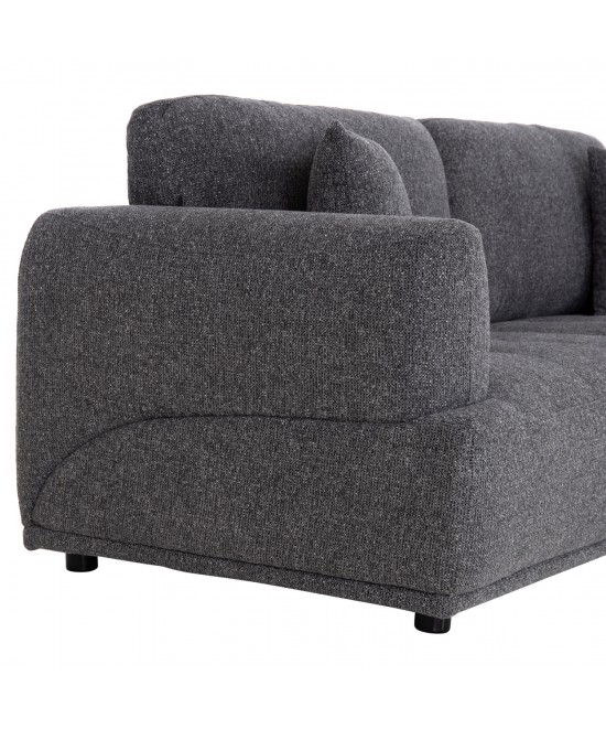 ΚΑΝΑΠΕΣ 3-ΘΕΣΙΟΣ STRUCTO HM3329.01 ΓΚΡΙ ΥΦΑΣΜΑ 227x94x88Υεκ.