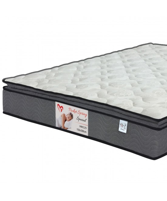 ΚΡΕΒΑΤΙ ΔΙΠΛΟ & ΣΤΡΩΜΑ SANDRA HM10770 ΓΚΡΙ ΥΦΑΣΜΑ ΜΕ ΑΠΟΘ.ΧΩΡΟ--ΓΙΑ 160x200εκ