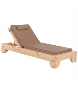 ΞΑΠΛΩΣΤΡΑ ΜΕ ΜΑΞΙΛΑΡΙ ΚΟΡΙΝΟΣ HM10776.04T ΞΥΛΟ ΠΕΥΚΟΥ--TEXTILENE ΣΕ ΜΟΚΑ 79x204x77Υ