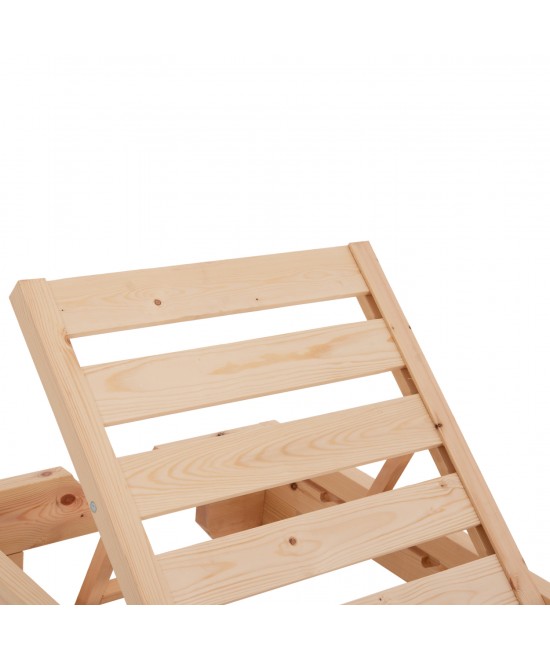 ΞΑΠΛΩΣΤΡΑ ΜΕ ΜΑΞΙΛΑΡΙ ΚΟΡΙΝΟΣ HM10776.05T ΞΥΛΟ ΠΕΥΚΟΥ--TEXTILENE ΣΕ ΜΑΥΡΟ 79x204x77Υεκ