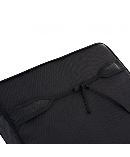 ΞΑΠΛΩΣΤΡΑ ΜΕ ΜΑΞΙΛΑΡΙ ΚΟΡΙΝΟΣ HM10776.05T ΞΥΛΟ ΠΕΥΚΟΥ--TEXTILENE ΣΕ ΜΑΥΡΟ 79x204x77Υεκ