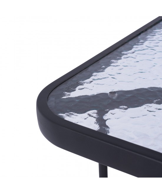 ΣΕΤ ΤΡΑΠΕΖΑΡΙΑΣ 5ΤΜΧ ADAM HM10727.01 ΚΑΡΕΚΛΕΣ ΜΕΤΑΛΛΙΚΕΣ & ΤΡΑΠΕΖΙ 110x60εκ ΓΚΡΙ