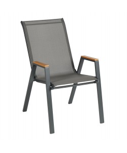 ΠΟΛΥΘΡΟΝΑ ΕΞ.ΧΩΡΟΥ LEONE HM6429.01 ΜΕΤΑΛΛΙΚΗ ΓΚΡΙ--TEXTILENE ΓΚΡΙ 55x74x90Υεκ