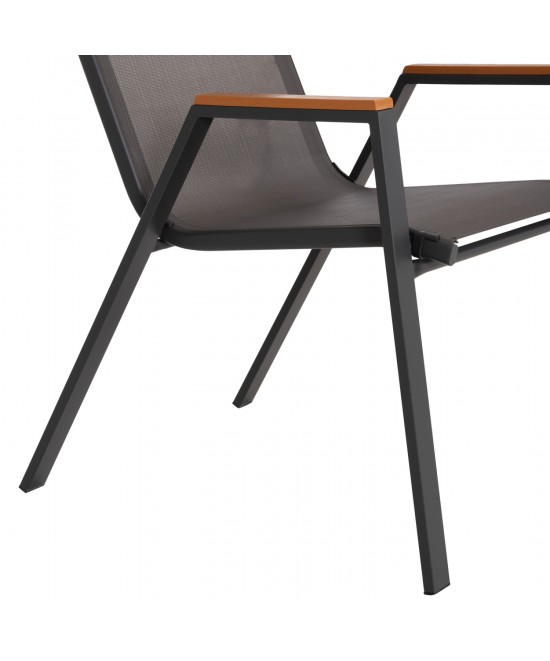 ΣΕΤ ΤΡΑΠΕΖΑΡΙΑΣ 5ΤΜΧ BRUNO HM10729.01 ΚΑΡΕΚΛΕΣ ΜΕΤΑΛΛΙΚΕΣ & ΤΡΑΠΕΖΙ 140x80εκ ΓΚΡΙ