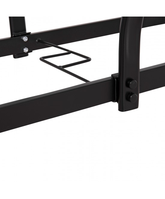 ΣΕΤ ΤΡΑΠΕΖΑΡΙΑΣ 5ΤΜΧ BRUNO HM10729.03 ΚΑΡΕΚΛΕΣ ΜΕΤΑΛΛΙΚΕΣ & ΤΡΑΠΕΖΙ 150x90εκ ΜΑΥΡΟ