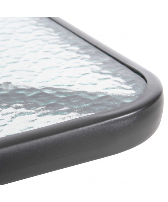 ΣΕΤ ΤΡΑΠΕΖΑΡΙΑΣ 3ΤΜΧ FIGO HM10730.01-- 2 ΚΑΡΕΚΛΕΣ & ΤΕΤΡΑΓΩΝΟ ΤΡΑΠΕΖΙ 60x60εκ ΓΚΡΙ