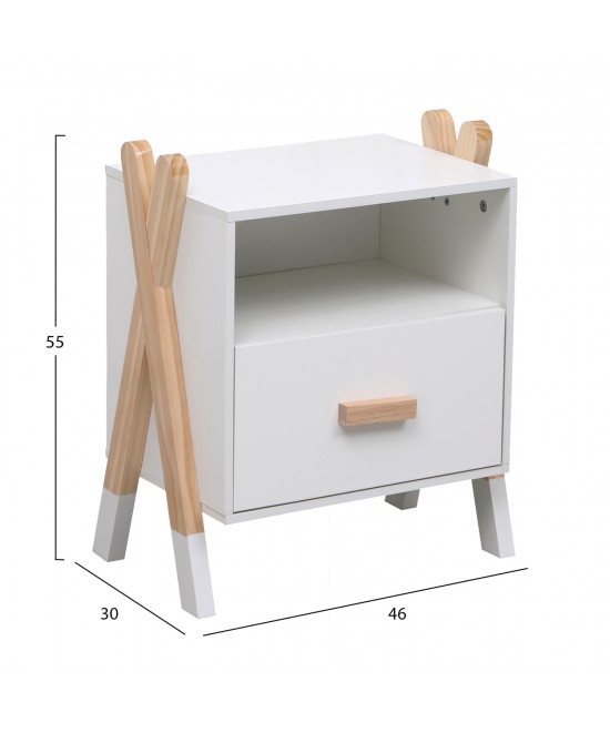 ΣΕΤ ΠΑΙΔΙΚΟΥ ΔΩΜΑΤΙΟΥ 6TMX PASCHAL HM21337 ΞΥΛΟ ΠΕΥΚΟΥ--ΜΕΛΑΜΙΝΗ-ΛΕΥΚΟ