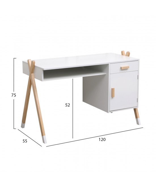 ΣΕΤ ΠΑΙΔΙΚΟΥ ΔΩΜΑΤΙΟΥ 6TMX PASCHAL HM21337 ΞΥΛΟ ΠΕΥΚΟΥ--ΜΕΛΑΜΙΝΗ-ΛΕΥΚΟ