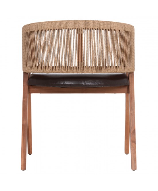 ΠΟΛΥΘΡΟΝΑ ΤΡΑΠΕΖΑΡΙΑΣ BRANN HM18238.11 ΞΥΛΟ ΤΕΑΚ-ΚΑΦΕ PU-ΣΧΟΙΝΙ 60x67x76Υεκ.