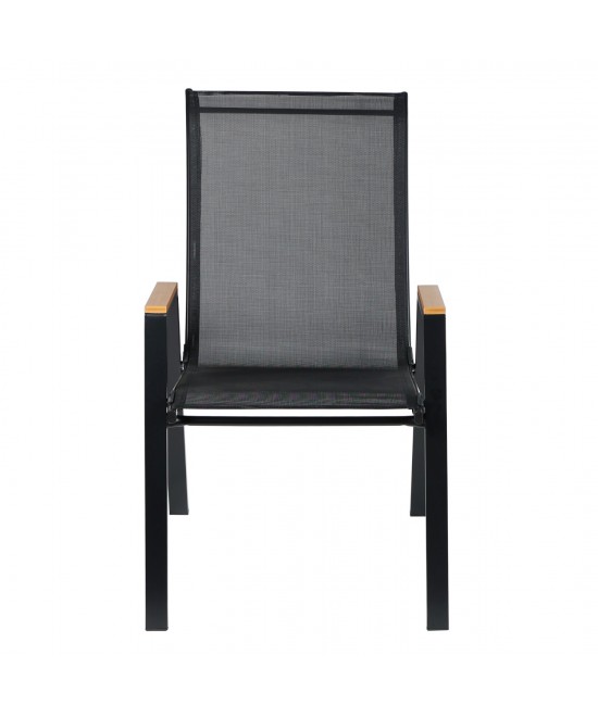 ΠΟΛΥΘΡΟΝΑ ΕΞ.ΧΩΡΟΥ LEONE HM6429.03 ΜΕΤΑΛΛΙΚΗ ΜΑΥΡΗ--TEXTILENE ΜΑΥΡΟ 54x74x91Υεκ