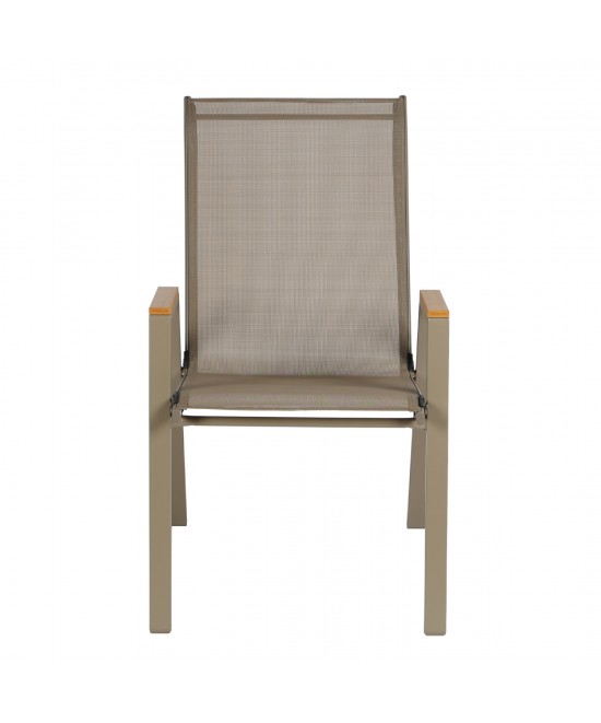 ΠΟΛΥΘΡΟΝΑ ΕΞ.ΧΩΡΟΥ LEONE HM6429.04 ΜΕΤΑΛΛΙΚΗ ΣΑΜΠΑΝΙ--TEXTILENE ΣΑΜΠΑΝΙ 54x74x91Υεκ