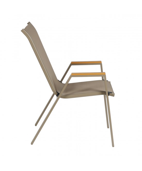 ΠΟΛΥΘΡΟΝΑ ΕΞ.ΧΩΡΟΥ LEONE HM6429.04 ΜΕΤΑΛΛΙΚΗ ΣΑΜΠΑΝΙ--TEXTILENE ΣΑΜΠΑΝΙ 54x74x91Υεκ