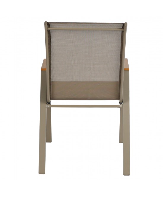 ΠΟΛΥΘΡΟΝΑ ΕΞ.ΧΩΡΟΥ LEONE HM6429.04 ΜΕΤΑΛΛΙΚΗ ΣΑΜΠΑΝΙ--TEXTILENE ΣΑΜΠΑΝΙ 54x74x91Υεκ