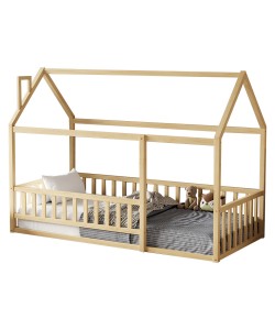 ΚΡΕΒΑΤΙ ΠΑΙΔΙΚΟ ΜΕ ΚΑΓΚΕΛΟ HOUSER HM706.01 τ.MONTESSORI ΞΥΛΟ ΠΕΥΚΟ ΦΥΣΙΚΟ-190x90εκ