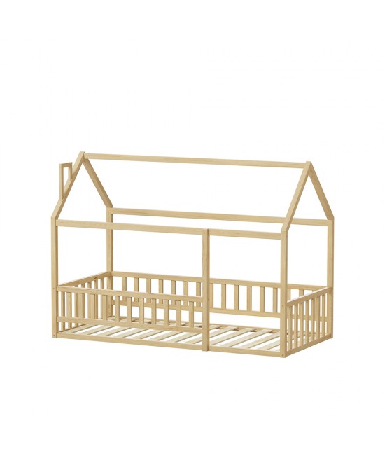 ΚΡΕΒΑΤΙ ΠΑΙΔΙΚΟ ΜΕ ΚΑΓΚΕΛΟ HOUSER HM706.01 τ.MONTESSORI ΞΥΛΟ ΠΕΥΚΟ ΦΥΣΙΚΟ-190x90εκ