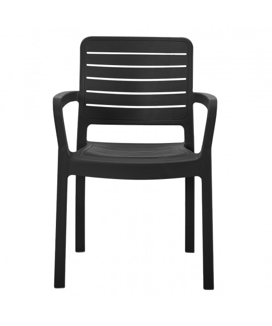 ΠΟΛΥΘΡΟΝΑ ΕΞΩΤ.ΧΩΡΟΥ FLAN HM6369.02 ΜΑΥΡΟ ΠΟΛΥΠΡΟΠΥΛΕΝΙΟ 57x56x82.5Yεκ.