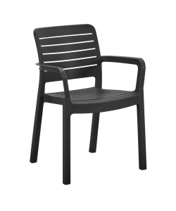 ΠΟΛΥΘΡΟΝΑ ΕΞΩΤ.ΧΩΡΟΥ FLAN HM6369.02 ΜΑΥΡΟ ΠΟΛΥΠΡΟΠΥΛΕΝΙΟ 57x56x82.5Yεκ.