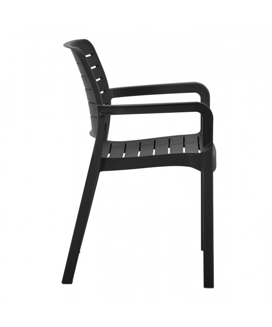 ΠΟΛΥΘΡΟΝΑ ΕΞΩΤ.ΧΩΡΟΥ FLAN HM6369.02 ΜΑΥΡΟ ΠΟΛΥΠΡΟΠΥΛΕΝΙΟ 57x56x82.5Yεκ.