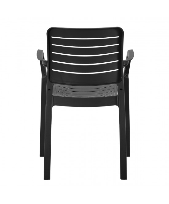 ΠΟΛΥΘΡΟΝΑ ΕΞΩΤ.ΧΩΡΟΥ FLAN HM6369.02 ΜΑΥΡΟ ΠΟΛΥΠΡΟΠΥΛΕΝΙΟ 57x56x82.5Yεκ.