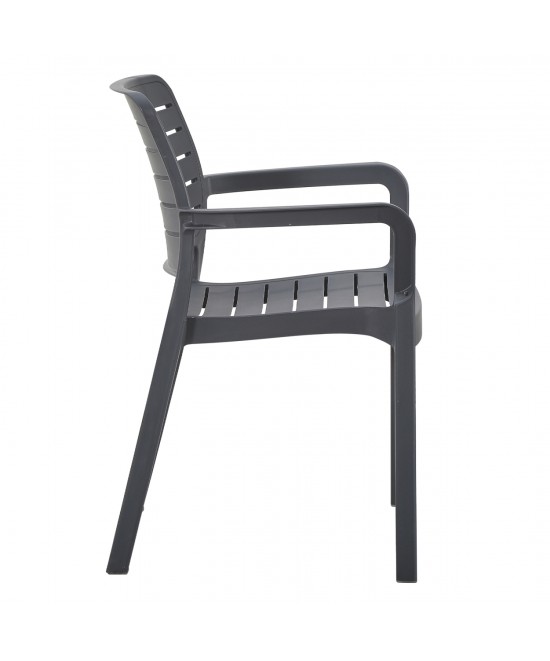 ΠΟΛΥΘΡΟΝΑ ΕΞΩΤ.ΧΩΡΟΥ FLAN HM6369.10 ΓΚΡΙ ΠΟΛΥΠΡΟΠΥΛΕΝΙΟ 57x56x82.5Yεκ.