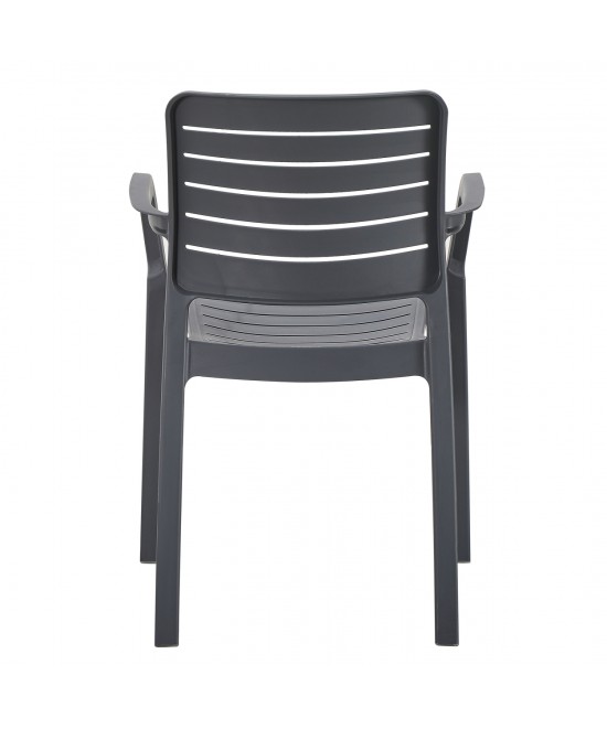 ΠΟΛΥΘΡΟΝΑ ΕΞΩΤ.ΧΩΡΟΥ FLAN HM6369.10 ΓΚΡΙ ΠΟΛΥΠΡΟΠΥΛΕΝΙΟ 57x56x82.5Yεκ.