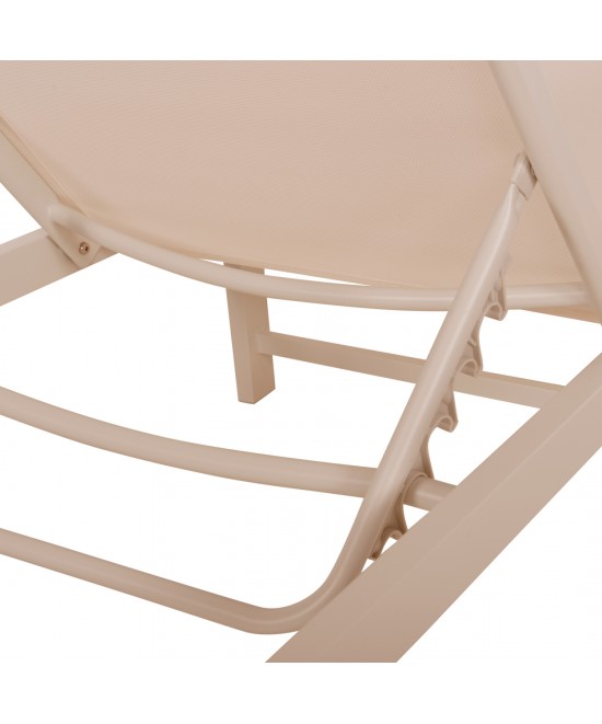 ΞΑΠΛΩΣΤΡΑ ΑΛΟΥΜΙΝΙΟΥ THATCHER HM5983.04 ΣΑΜΠΑΝΙ ΣΚΕΛΕΤΟΣ & TEXTILENE 197x64x92Υεκ