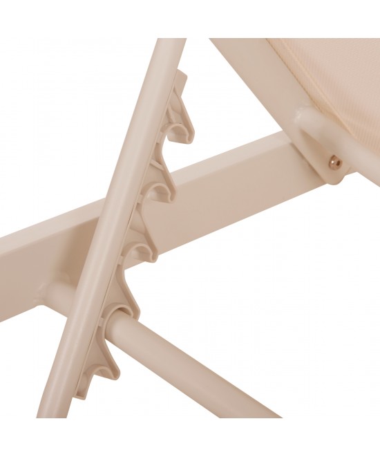 ΞΑΠΛΩΣΤΡΑ ΑΛΟΥΜΙΝΙΟΥ THATCHER HM5983.04 ΣΑΜΠΑΝΙ ΣΚΕΛΕΤΟΣ & TEXTILENE 197x64x92Υεκ