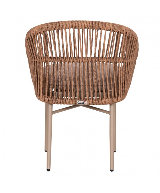ΠΟΛΥΘΡΟΝΑ ΑΛΟΥΜΙΝΙΟΥ ORIN HM6265.03 ΚΑΠΟΥΤΣΙΝΟ- P.E.RATTAN ΣΕ ΦΥΣΙΚΟ 58x61x75Υεκ.