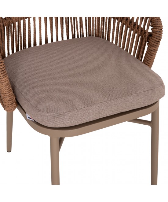 ΠΟΛΥΘΡΟΝΑ ΑΛΟΥΜΙΝΙΟΥ ORIN HM6265.03 ΚΑΠΟΥΤΣΙΝΟ- P.E.RATTAN ΣΕ ΦΥΣΙΚΟ 58x61x75Υεκ.