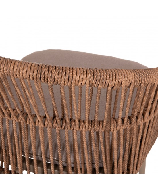 ΠΟΛΥΘΡΟΝΑ ΑΛΟΥΜΙΝΙΟΥ ORIN HM6265.03 ΚΑΠΟΥΤΣΙΝΟ- P.E.RATTAN ΣΕ ΦΥΣΙΚΟ 58x61x75Υεκ.