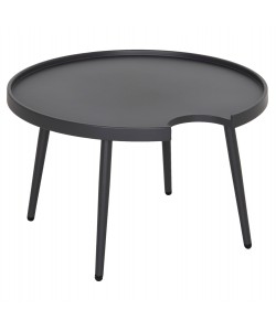 ΤΡΑΠΕΖΙ ΜΕΣΗΣ ΣΤΡΟΓΓΥΛΟ ΕΞ.ΧΩΡΟΥ TEROC HM6434.01 ΑΛΟΥΜΙΝΙΟ ΓΚΡΙ Φ70x44Υεκ