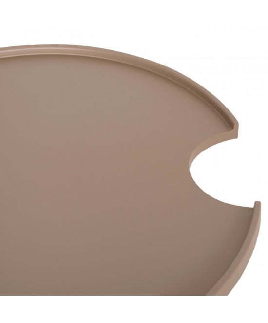 ΤΡΑΠΕΖΙ ΜΕΣΗΣ ΣΤΡΟΓΓΥΛΟ ΕΞ.ΧΩΡΟΥ TEROC HM6434.03 ΑΛΟΥΜΙΝΙΟ ΚΑΠΟΥΤΣΙΝΟ Φ70x44Υεκ