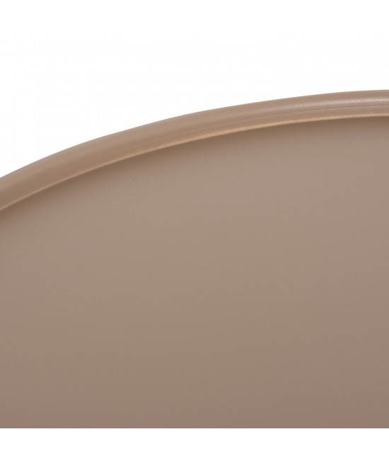 ΤΡΑΠΕΖΙ ΜΕΣΗΣ ΣΤΡΟΓΓΥΛΟ ΕΞ.ΧΩΡΟΥ TEROC HM6434.03 ΑΛΟΥΜΙΝΙΟ ΚΑΠΟΥΤΣΙΝΟ Φ70x44Υεκ