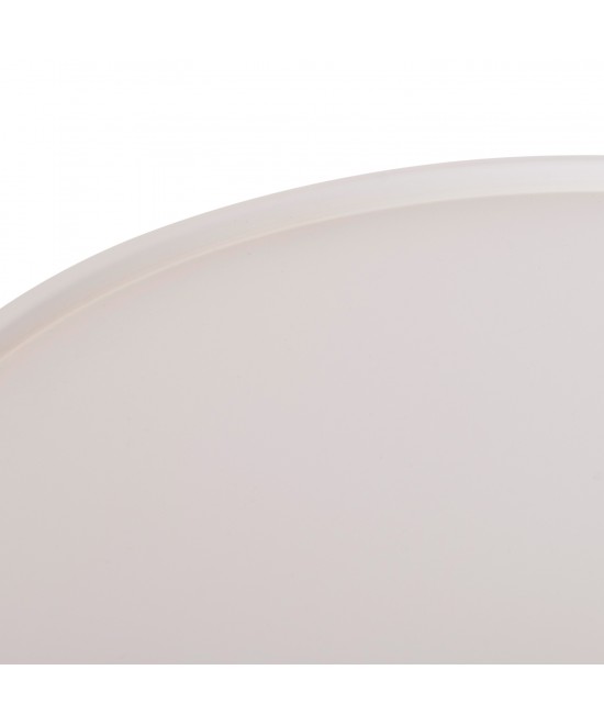 ΤΡΑΠΕΖΙ ΜΕΣΗΣ ΣΤΡΟΓΓΥΛΟ ΕΞ.ΧΩΡΟΥ TEROC HM6434.02 ΑΛΟΥΜΙΝΙΟ ΛΕΥΚΟ Φ70x44Υεκ