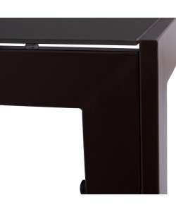 ΣΕΤ ΤΡΑΠΕΖΑΡΙΑΣ 5ΤΜΧ ENDIKA HM21011 ΚΑΡΕΚΛΕΣ ΜΕ ΜΑΞΙΛΑΡΙ & ΤΡΑΠΕΖΙ 150x90εκ ΚΑΦΕ