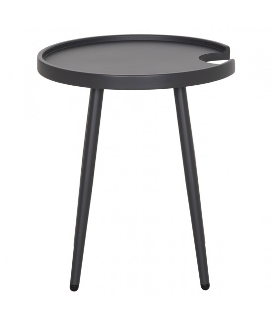 ΤΡΑΠΕΖΙ ΒΟΗΘΗΤΙΚΟ ΣΤΡΟΓΓΥΛΟ ΕΞ.ΧΩΡΟΥ TEROC HM6433.01 ΑΛΟΥΜΙΝΙΟ ΓΚΡΙ Φ47x53Υεκ