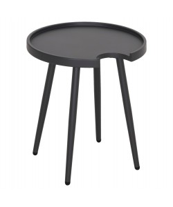 ΤΡΑΠΕΖΙ ΒΟΗΘΗΤΙΚΟ ΣΤΡΟΓΓΥΛΟ ΕΞ.ΧΩΡΟΥ TEROC HM6433.01 ΑΛΟΥΜΙΝΙΟ ΓΚΡΙ Φ47x53Υεκ