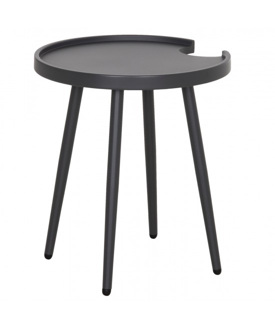 ΤΡΑΠΕΖΙ ΒΟΗΘΗΤΙΚΟ ΣΤΡΟΓΓΥΛΟ ΕΞ.ΧΩΡΟΥ TEROC HM6433.01 ΑΛΟΥΜΙΝΙΟ ΓΚΡΙ Φ47x53Υεκ