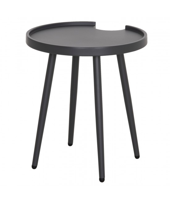 ΤΡΑΠΕΖΙ ΒΟΗΘΗΤΙΚΟ ΣΤΡΟΓΓΥΛΟ ΕΞ.ΧΩΡΟΥ TEROC HM6433.01 ΑΛΟΥΜΙΝΙΟ ΓΚΡΙ Φ47x53Υεκ