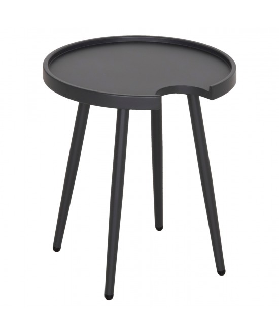 ΤΡΑΠΕΖΙ ΒΟΗΘΗΤΙΚΟ ΣΤΡΟΓΓΥΛΟ ΕΞ.ΧΩΡΟΥ TEROC HM6433.01 ΑΛΟΥΜΙΝΙΟ ΓΚΡΙ Φ47x53Υεκ