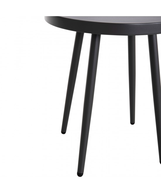 ΤΡΑΠΕΖΙ ΒΟΗΘΗΤΙΚΟ ΣΤΡΟΓΓΥΛΟ ΕΞ.ΧΩΡΟΥ TEROC HM6433.01 ΑΛΟΥΜΙΝΙΟ ΓΚΡΙ Φ47x53Υεκ