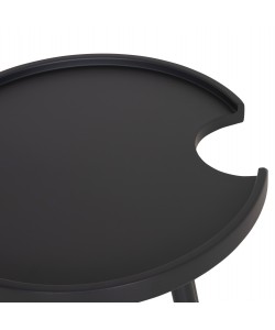 ΤΡΑΠΕΖΙ ΒΟΗΘΗΤΙΚΟ ΣΤΡΟΓΓΥΛΟ ΕΞ.ΧΩΡΟΥ TEROC HM6433.01 ΑΛΟΥΜΙΝΙΟ ΓΚΡΙ Φ47x53Υεκ